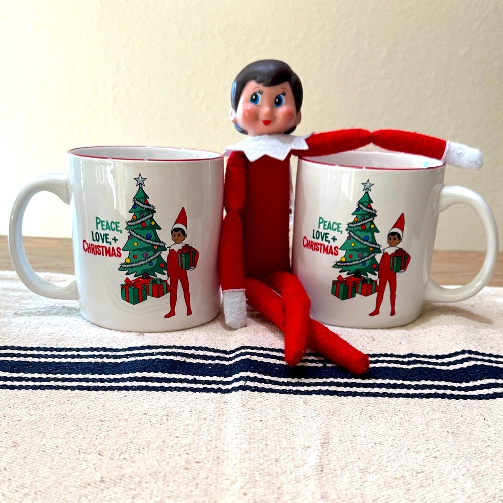 Elf On The Shelf Christmas Mug Set PLUS Elf!